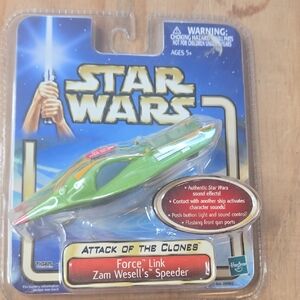 Vintage 2002 Hasbro Star Wars Zam Wesell's Speeder